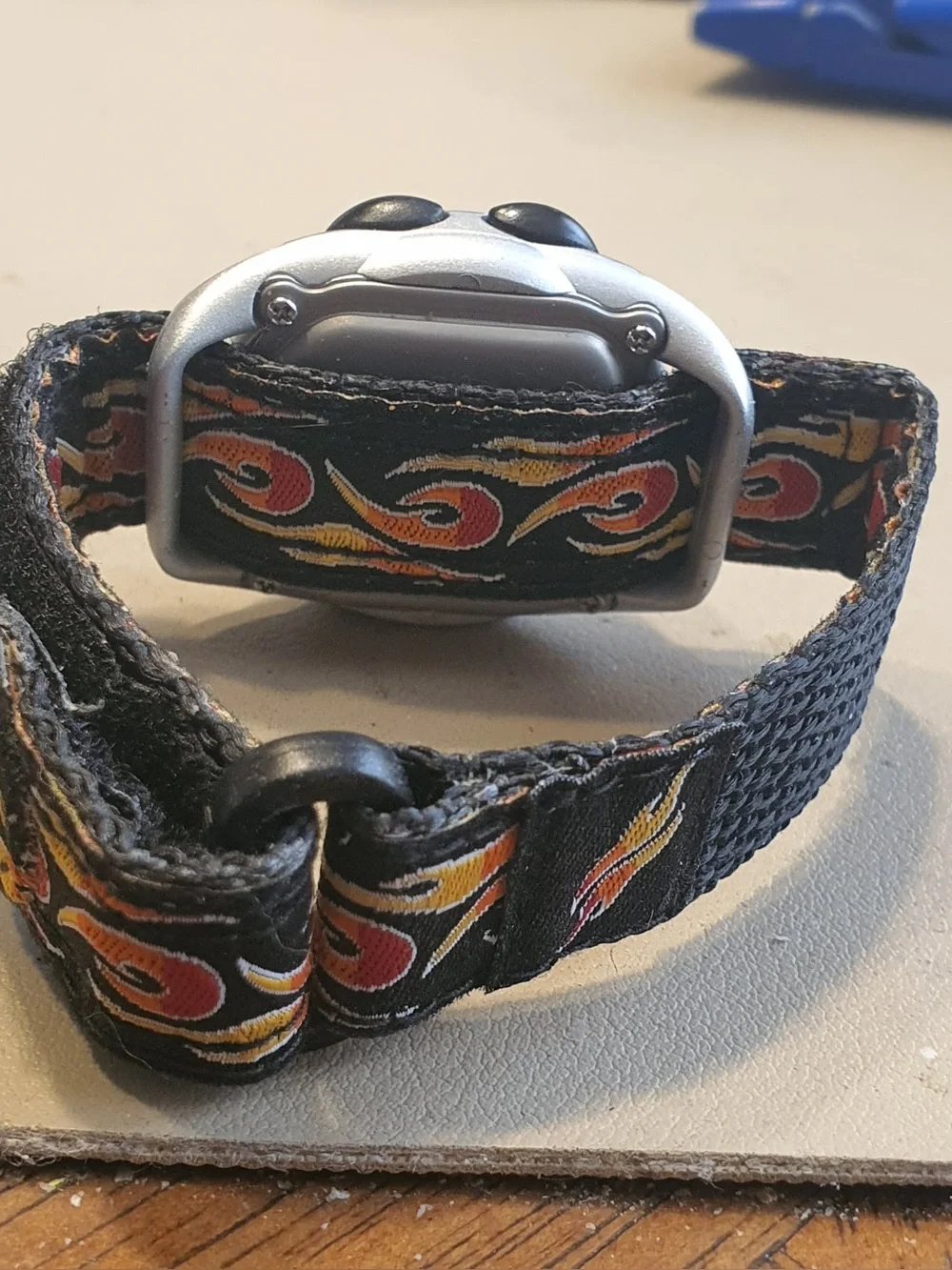 🦋10/$20🦋 Timex Time Machines Silver/Black Nylon Flames Digital Boy's Watch